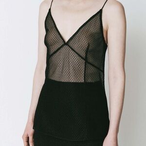Rue Sophie Espoir Mesh Sheer Top nwt